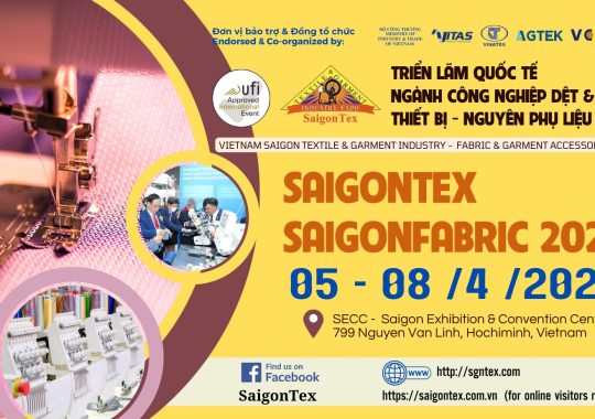 SAIGONTEX AND SAIGONFABRIC 2023 – Triển Lãm Quốc Tế Ngành Công Nghiệp Dệt & May – Thiết Bị , Nguyên Phụ Liệu & Vải 2023