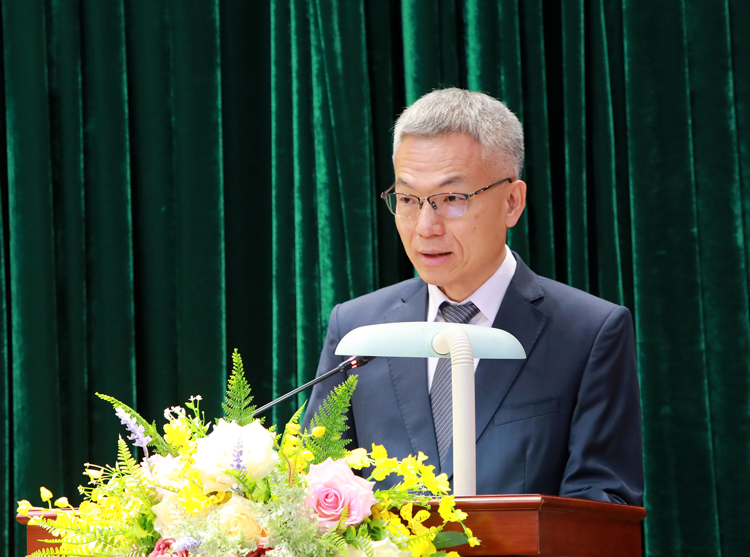 Ông Trang Tư Ức, đại diện nhà đầu tư Ingrasys (Singapore) Pte.Ltd phát biểu tại buổi lễ