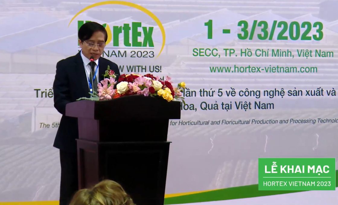 Khai mạc HORTEX VIETNAM 2023 – Triển lãm về công nghệ sản xuất và chế biến Rau, Hoa, Quả tại Việt Nam