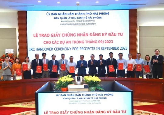 Hải Phòng trao giấy chứng nhận đầu tư 1,4 tỷ USD,  đứng đầu về thu hút FDI