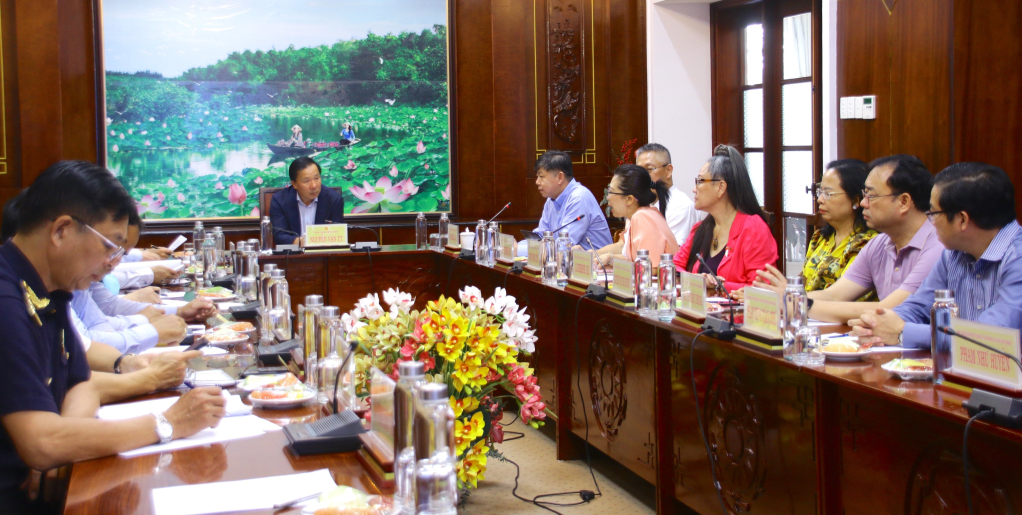 Chủ tịch UBND tỉnh – Nguyễn Văn Út tiếp và làm việc với Tập đoàn Tripod