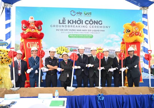 Tập đoàn OJI (Nhật Bản) khởi công nhà máy bao bì hộp giấy tiệt trùng tại Khu Công nghệ cao Long Thành, Đồng Nai