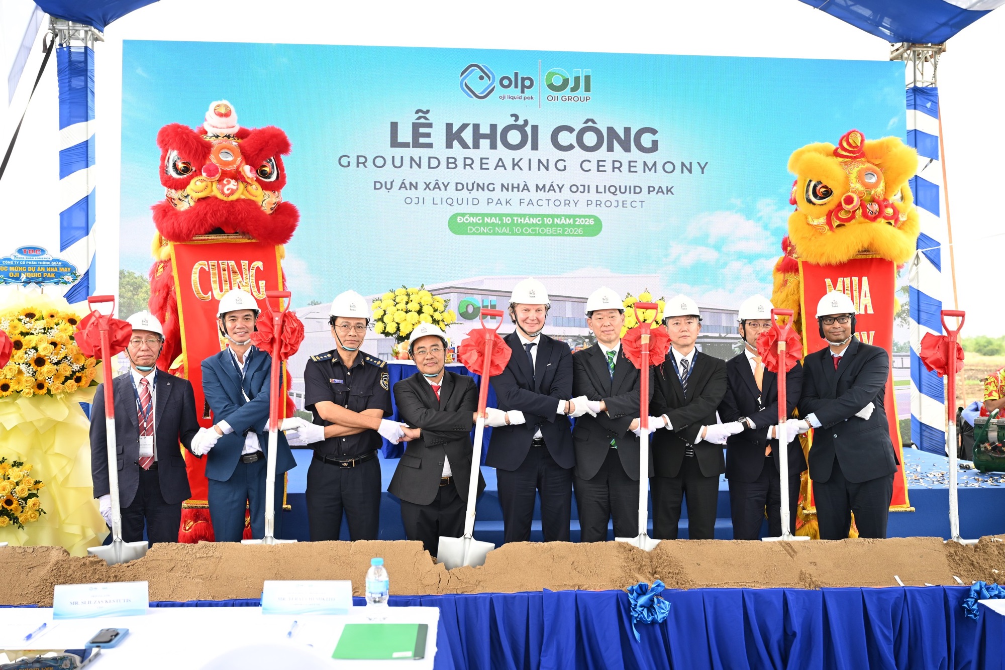 Tập đoàn OJI (Nhật Bản) khởi công nhà máy bao bì hộp giấy tiệt trùng tại Khu Công nghệ cao Long Thành, Đồng Nai