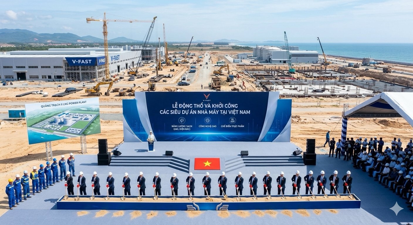 Khởi công siêu dự án điện khí và hạ tầng khu công nghiệp mới tuần này!